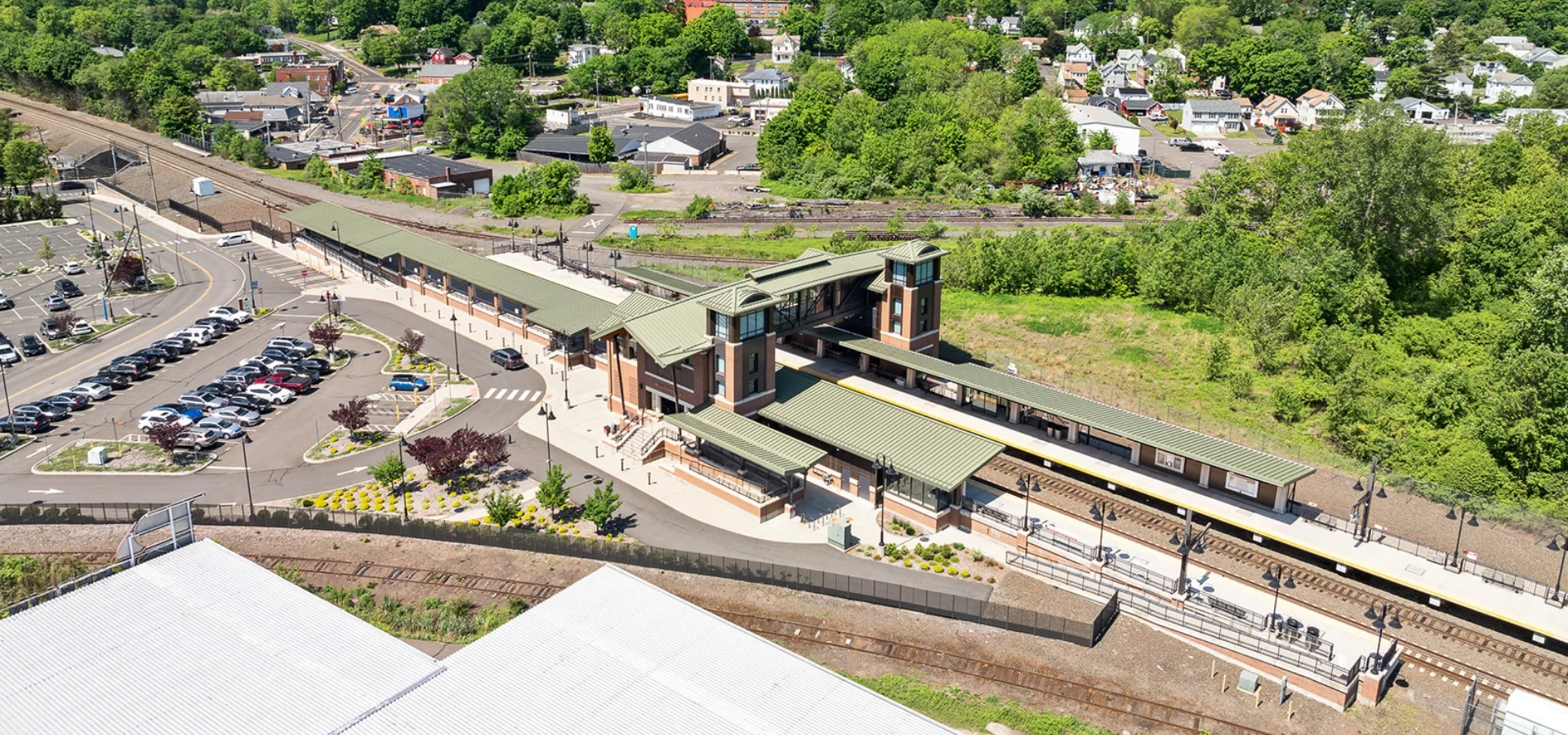 Region B station aerial view